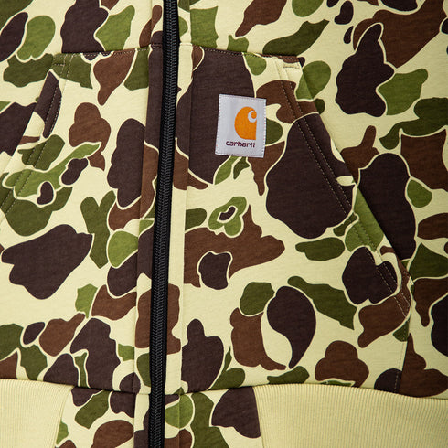 Carhartt WIP Car-Lux Hooded Jacket Camo Duck/Green/Turmeric I032935 Degli Uberti